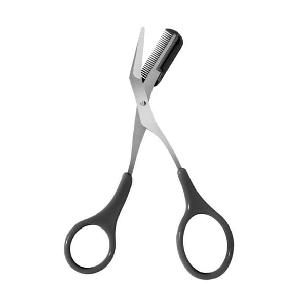 Stainless Steel Eyebrow Scissors Black