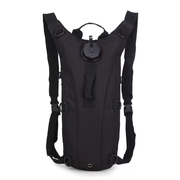 2 Pieces Black Tactical Hydration Backpacks 3L Water Bladder Backpack Lightweight Water Storage Container Daypack for Running Hiking Cycling