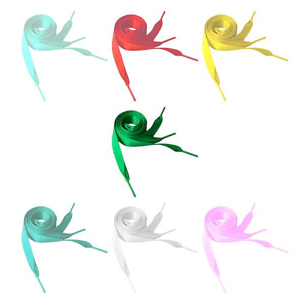 7 Par Lace-Skosnören Platta Skosnören Band Skosnören Silke Skosnören Platta Skosnören Satin Skosnören Assorted Color One 120x2cm