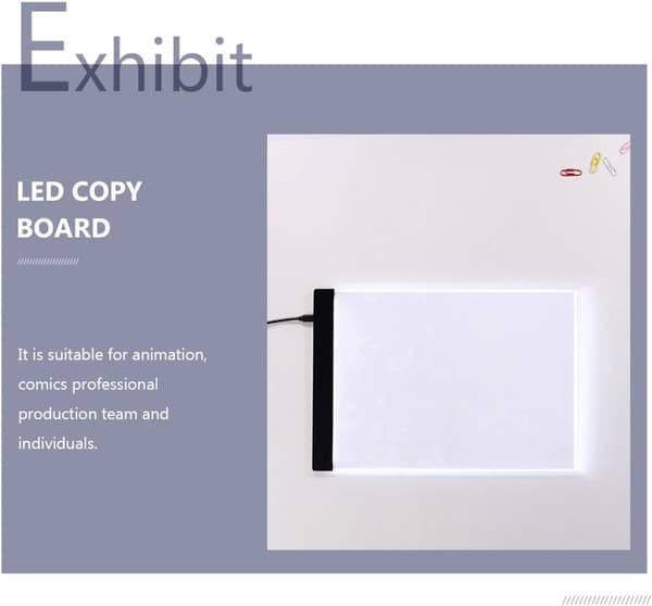 A5 LED Drawing Board with USB Cable, Portable Copy Pad for Artists