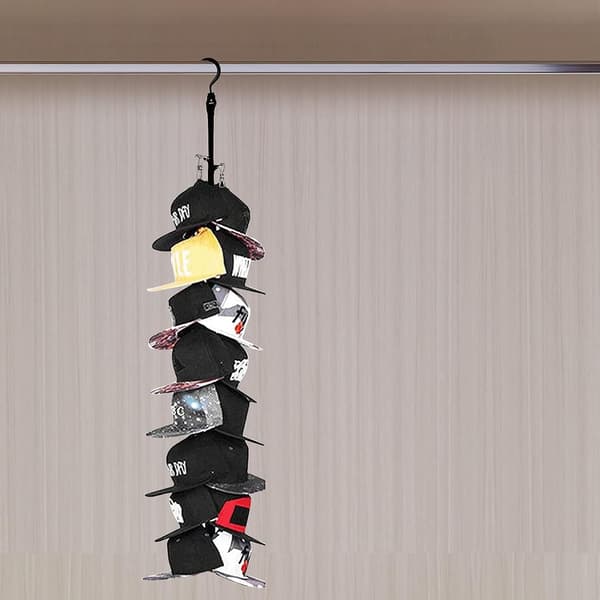 2-pack Hat Storage Hanger for Closet, 16 Hooks Hat Organizer Hanger