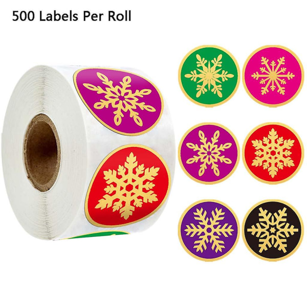 500pcs Merry Christmas Stickers Envelopes Gift Thank You Cards Packaging Sealing LabelsB