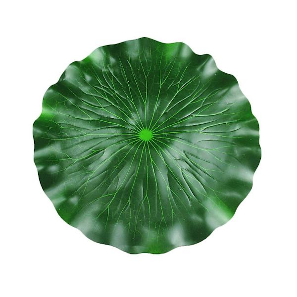 Kunstig Lotusblad Realistisk Fiskedams Lotusblad Akvarium Dekoration Grøn 60X60CM