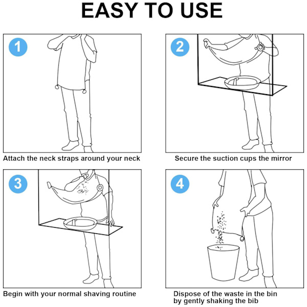 Svarta presenter till pappa/män från dotter son, skäggfångare bib förkläde, med 4 sugkoppar presenter till farfar/honom, fars dag/födelsedag