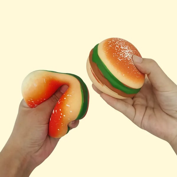 Langsomt Stigende Squishy Legetøj Hamburger Legetøj Decompress Strækning Stress Squishy Legetøj Langsomt Stigende Klem Legetøj Til Børn