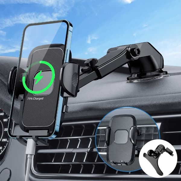 Universal 360 Degree Rotating Foldable Suction Cup Car Phone Holder for Navigation