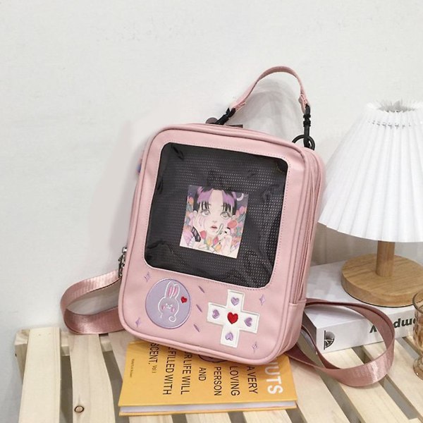 Women School Backpack Cute Game Console Design Convertible Ladies Cartooncasual Daypack Travel Shoulder Bags Casual RucksackPink