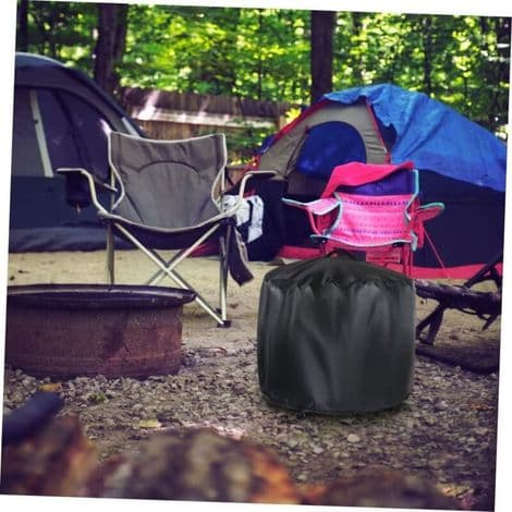 Set med dammskydd för eldstäder, BBQ-ugnsskydd, eldstadsskydd för park, eldstadsskydd för uteplats, utomhus skorstensskydd (D18H15 tum)