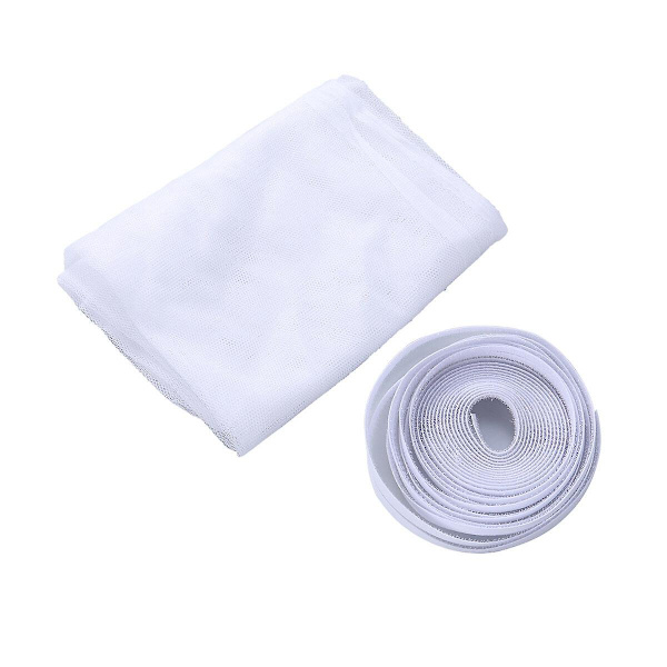 Silduk Fönsterskärm Nät Fiberglas Skärm Fönsternät Skärm Fönsternät Gardin Fönster Flugskärm Vit