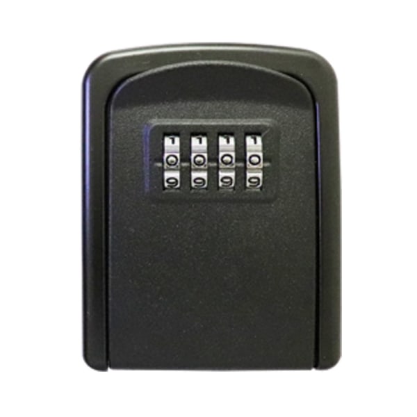 Pienikokoinen avainlaatikko salasanalukkoovi metallista ulkoseinään kiinnitettävä varkaudenesto lukkolaatikko musta
