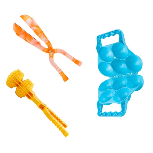 3 stk plastiksneboldklip Chic sneboldkampværktøj Interaktivt legetøj Tilfældig farveTilfældig farve42x12cm Random Color 42x12cm
