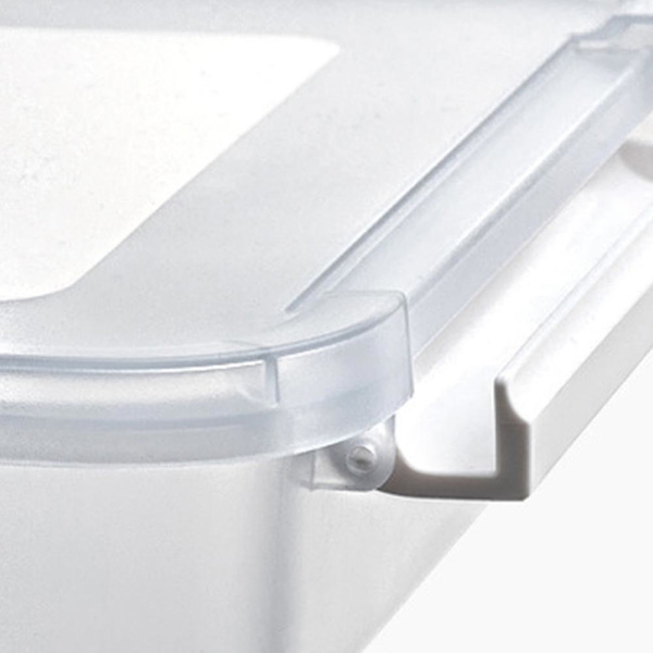 Hushålls A4 Transparent Filförvaringslåda Plast Familj Filbox Skrivbordspappersorganisatör Mask Damm Bo