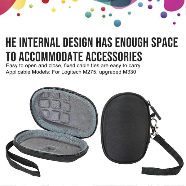 Wireless Mouse Storage Case EVA Waterproof Portable Protective Box for Logitech M275 M330