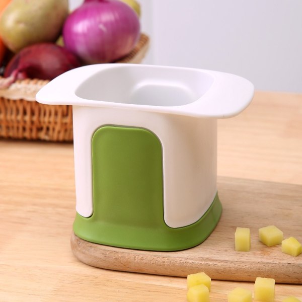 White Multifunctional Vegetable Cutter Home French Fries Cutter Manual Pressure Onion Cutter Cucumber Potato Cutter Vegetable Cutter