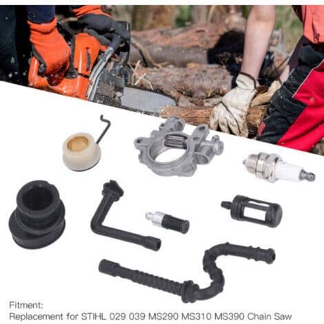 Oil Pump Spark Plug Kit, Worm Gear, 1127 640 3200, Replacement for STIHL Chainsaw 029 039 MS290 MS310 MS390