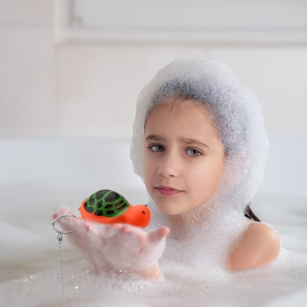 Turtle with chain rubber bathtub plug, 38mm universal bathtub co
