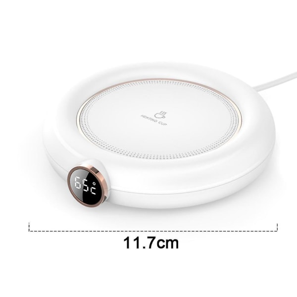Vit Smart Uppvärmningsunderlägg USB Desktop Varm Underlägg - Vit