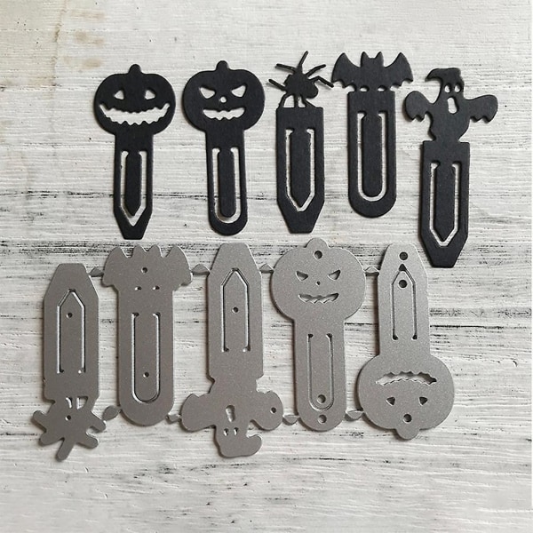 Halloween-nåler Metallklippesjablong Mal DIY Scrapbooking Album Papir Kort Sjablong