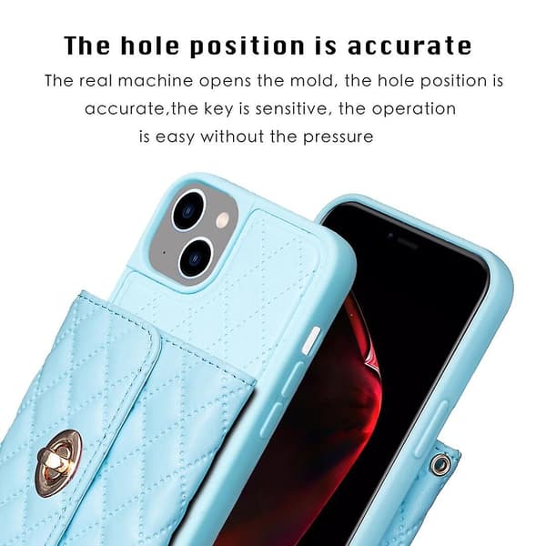 Læderpungcover til iPhone 15