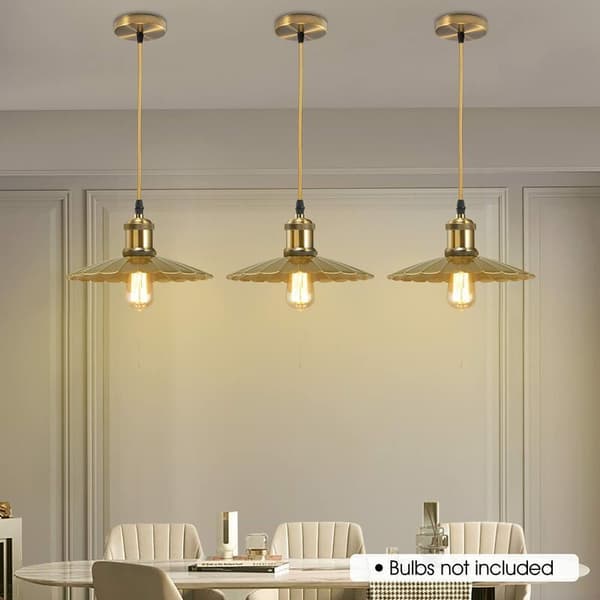 Debuns – Retromoderne metallpendellampe – 90 cm justerbar kabel – E27-sokkel – Kobber og keramikk for ulike rom