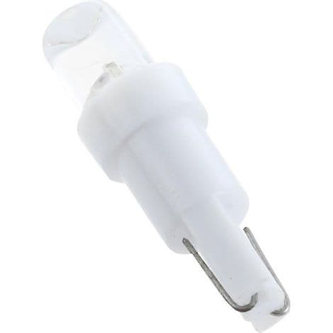 10x T5 W1.2W W3W 1 SMD LED for Car Dashboard, Interior Lighting 12V White ()