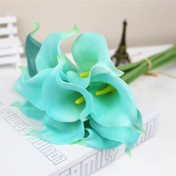 Mini Calla Lily Huang Rui Udenrigshandel Hjem Imitation Blomst Kunstig Blomst Bryllup Calla Lily Bryllupsblomst Kunstig Ægte Touch Latex Blomst Hjem Vi