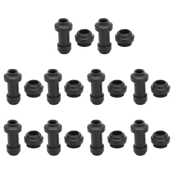 10-pack Motorcycle Disc Brake Caliper Protective Dust Cover Long Short High Accuracy Rubber Universal