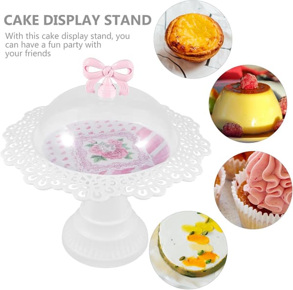 Cake Stand Cake Stand Detachable PP Material Easy to Assemble White