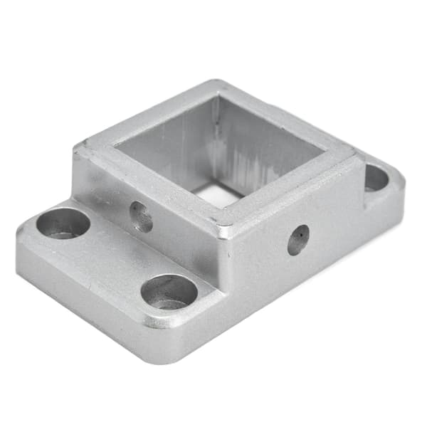 2-way Square Corner Aluminum Profile Connector Base Block Accessory