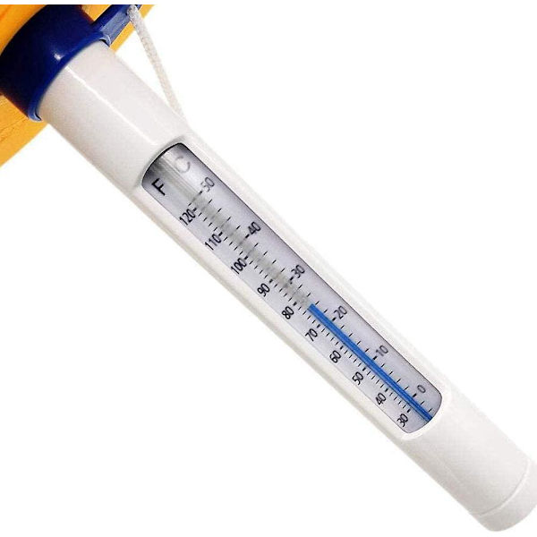 Simbassängtermometer Vattentermometer, Simbassängtermometer, Multifunktionell Flytande Cartoon-Stil Vattentermometer För Spa Gul