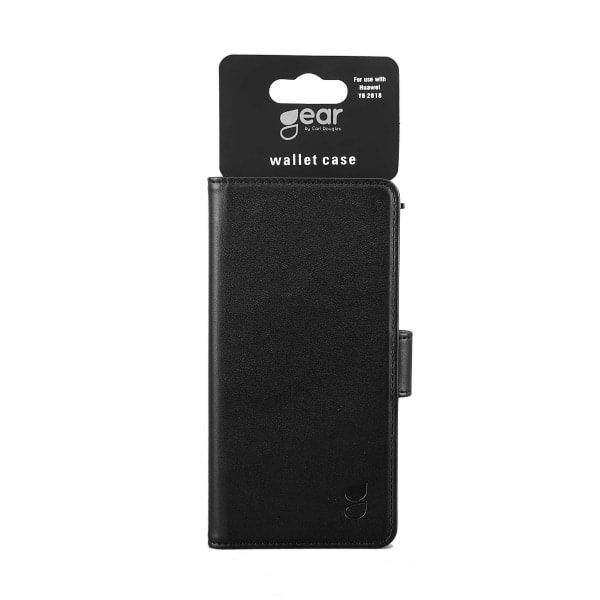 Mobilcover 3 Kortlommer Sort - Huawei Y6 2018