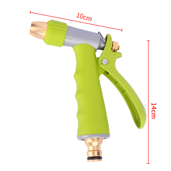 Hagesprøytepistol i metall for husholdning, høytrykksvannpistol for bil, plenvanning