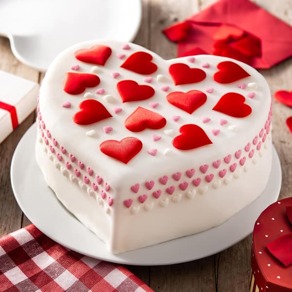 3 Pieces White Heart Shaped Foam Cake Dummies, Reusable Polystyrene Cake Model