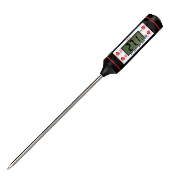 Digital Kötttermometer, Bärbar Stor Skärm, Lång Sond, Omedelbar Avläsning, Hållbar Digital Kökstermometer för Hemmet
