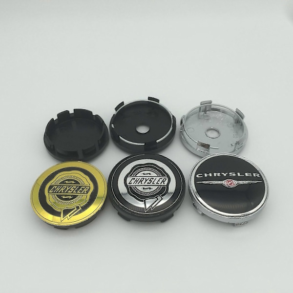 st 56mm 60mm Chrysler 300c Bil Hjulsentrumskåpe Navkapsel Resin Badge Emblem Klistremerke For 300 Sebring Pacifica|Hjulsentrumskåper| 60mm wheel cap 1