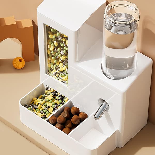 Hamster Vanddispenser, Automatisk Hamsterfoderautomat, Interaktiv Anti-tip Indendørs/Udendørs