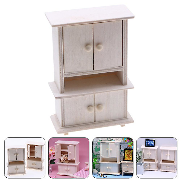 Miniatyyrikaappi Pieni Talo Kalusteet Mini Talo Sisustus Vaatekaappi Leikki Dollhouse Tarvike 3x7x10.3 3x7x10.3cm