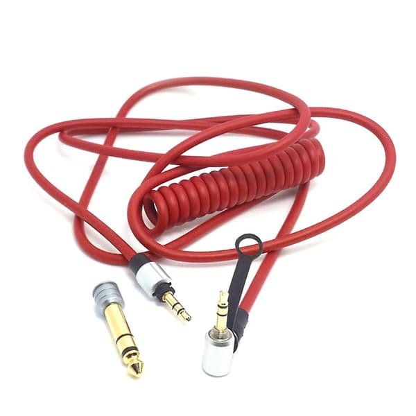 Kabeludskiftning til Dr Dre til Solo/Pro/til Mixr/hovedtelefoner/Studio til hoved {DB Rød Red