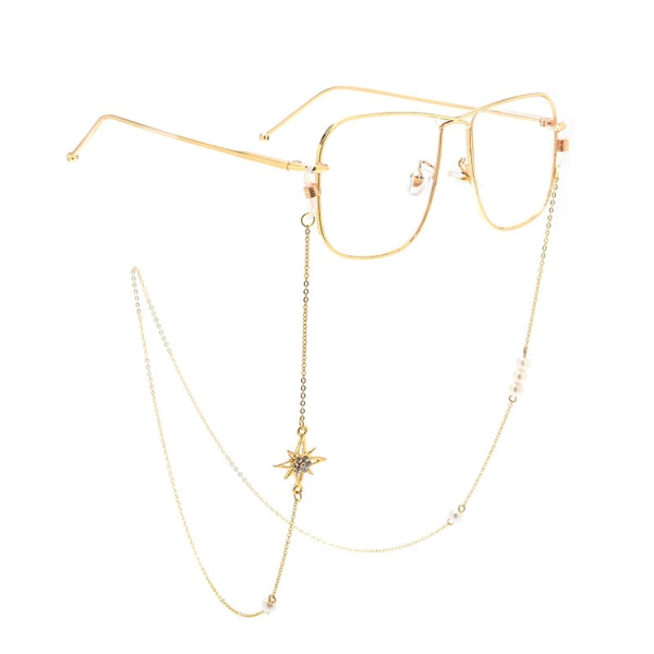 pärlstjärna hängkedjor, glasögonhållare, läsglasögonhållare