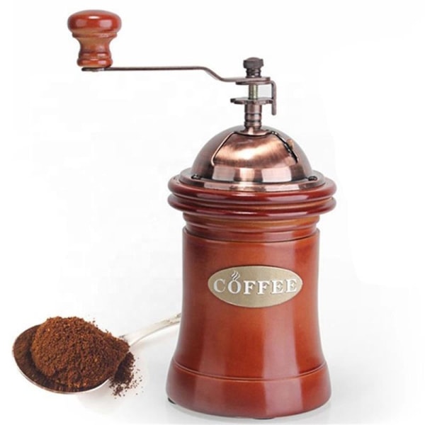 Kaffekvarn Retro postlådeformad, manuell hushålls kaffekvarn, handvevkvarn för köksrestaurang