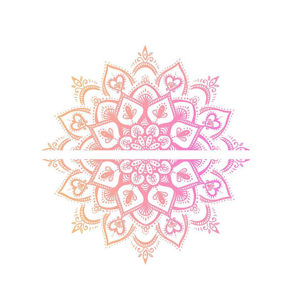 2 arkkia kukka taustakuva Mandala seinätarrat keiju seinätarra Vinyyliseinä taidetarra koriste W Pink 60x30cm