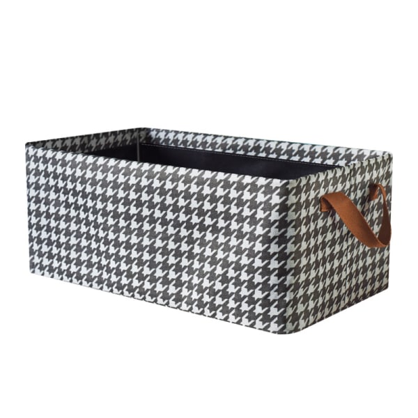 Storage Basket Classic Plaid Check Storage Cube Box Durable Canvas Collapsible Toy Basket Organizer Bin with Handles for Shelf