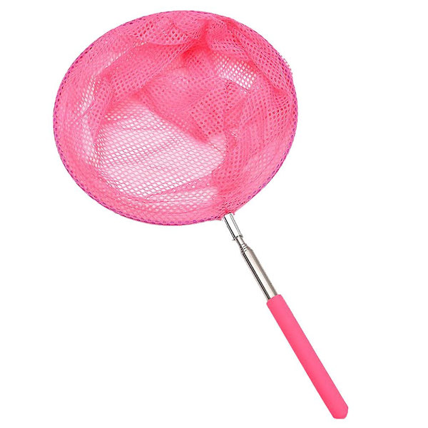 Fiskenett Barn Fisk Nett Krabbe Nett Teleskopisk Landing Net Stang Uttrekkbart Fiskenett Teleskopisk Fiskenett Rosa