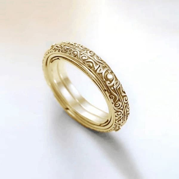 Foldbar Kosmisk Ring / Kugle Guld 18 mm