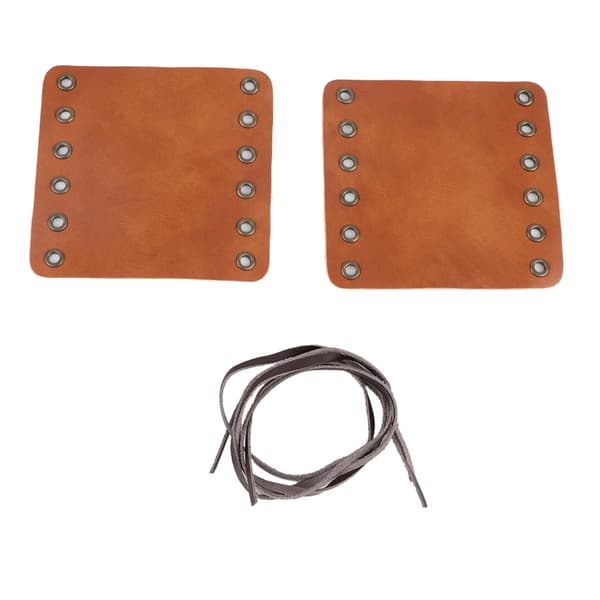 Motorcycle Leather Handlebar Grip Covers Motorcycle Modification Accessories (Brown)
