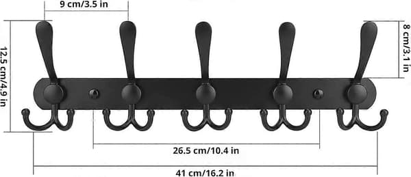 Wall Hook - Stainless Steel Coat Hook (2-pack) - Wall Mounted Heavy Duty Coat Hook