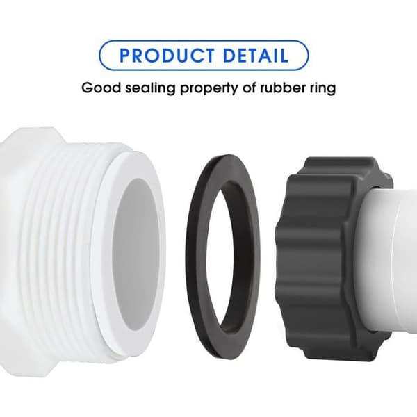 38 mm Pooltilslutningssæt til Intex Coleman 38 mm slangeforbindelse, Poolslangeadapter til Intex-pumper