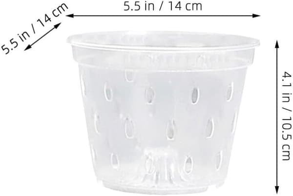 5 sæt orkidépotter med underskåle, åndbare potter med slidser til udendørs have, blomsterbeholder