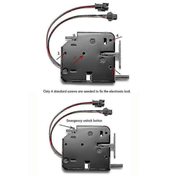 2x 12v 2a Intelligent Electronic Control Electromagnetic Lock, Cabinet Lock, Access Control S -gt