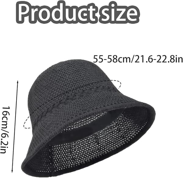 Straw hat, sun hat for women, foldable mesh sun hat, soft and lightweight, spring beach hat.